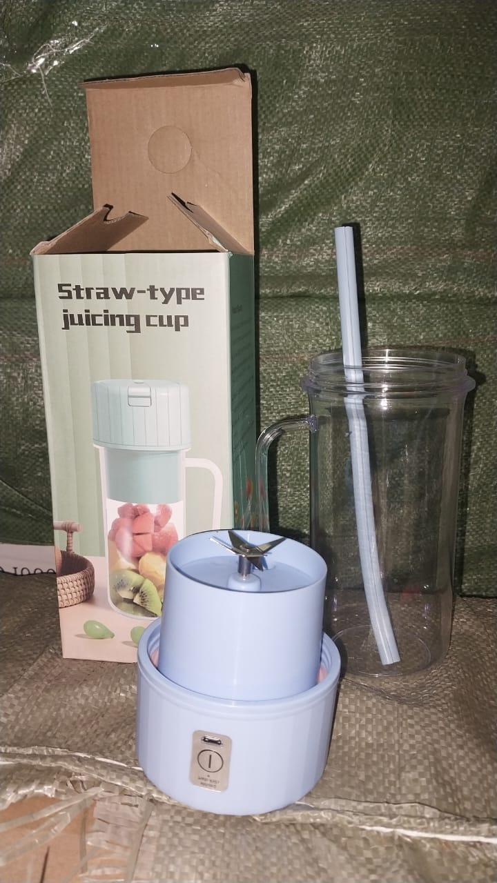 ZipPuree™ 2 In 1 Portable Crusher Juicer With Handle & Straw