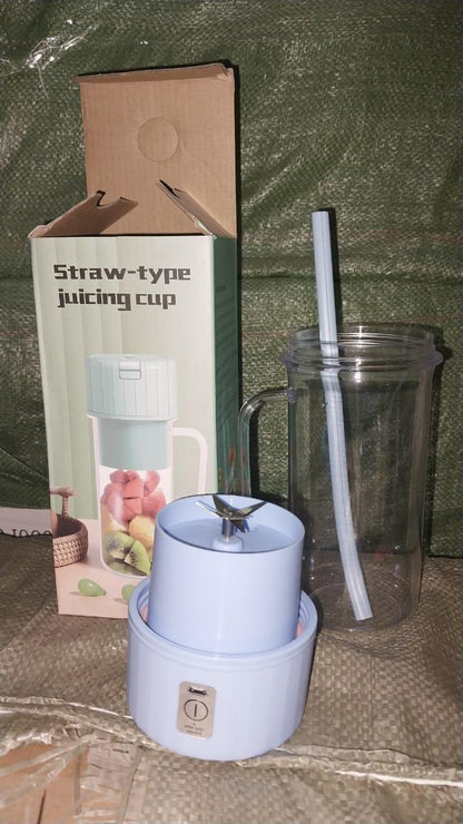 ZipPuree™ 2 In 1 Portable Crusher Juicer With Handle & Straw