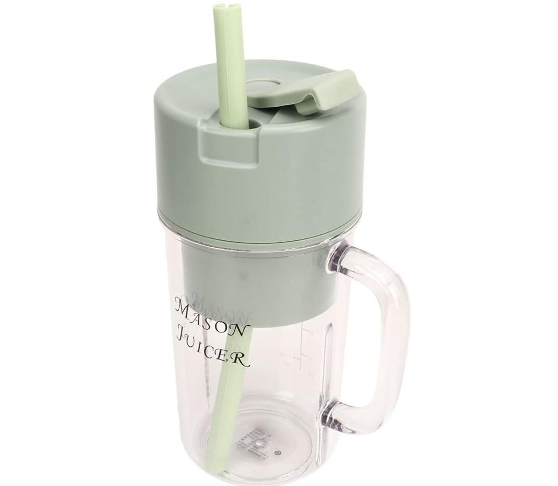ZipPuree™ 2 In 1 Portable Crusher Juicer With Handle & Straw