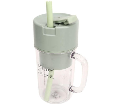 ZipPuree™ 2 In 1 Portable Crusher Juicer With Handle & Straw