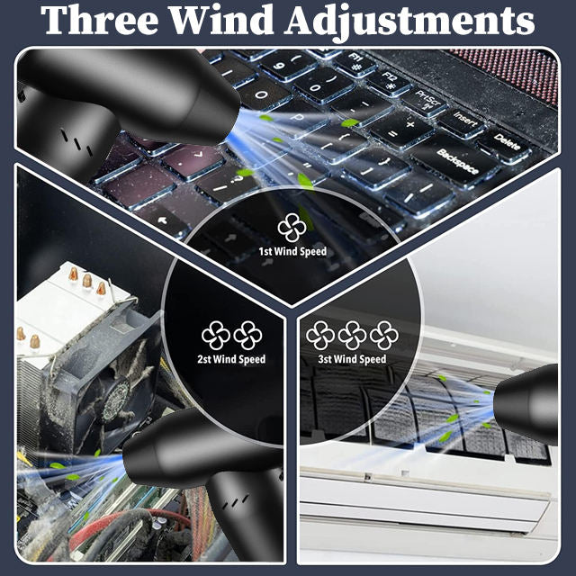 90000RPM Wireless Hand Mini Violence Fan Turbo Jet Snow Blower 4000mah*3 Compressed Cordless Electric air duster