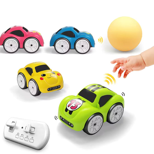 2.4G Novelty 3 Modes Inductive Following Obstacle Avoidance Line Track Music Cartoon RC Remote Control Mini Car Toy for Kid